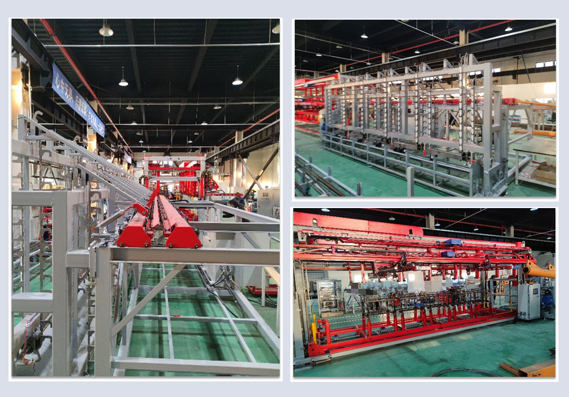 鋼筋骨架成型產線現場圖