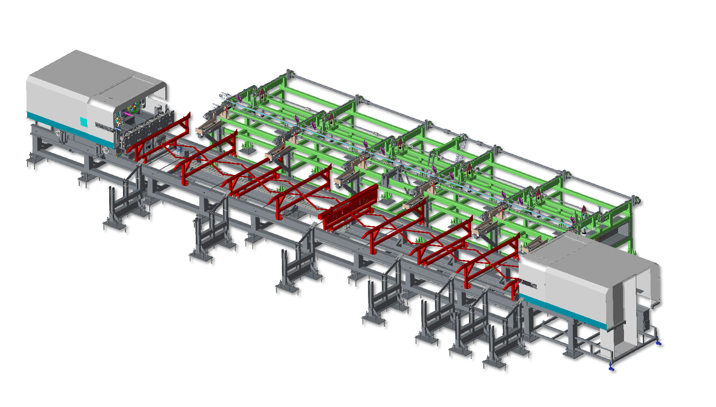 超高速鋼筋滾絲加工線