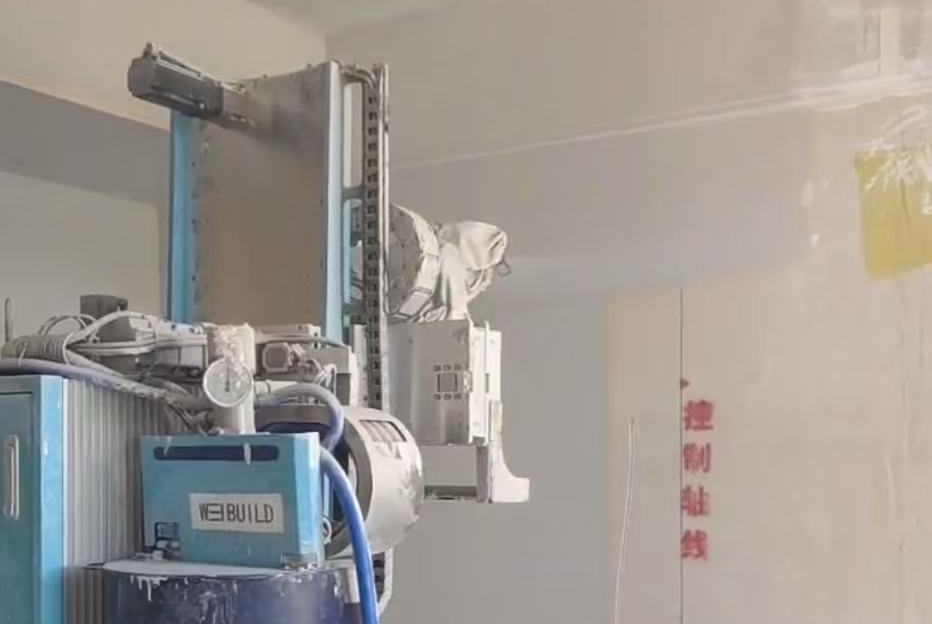 中建八局上海周浦住宅樓項目噴涂