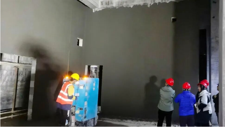 【 Project Case 】 Weijian High Wall Plastering Robot - Application in Pudong Development Shangcheng Science and Technology Innovation Intelligent Valley Project(圖3)